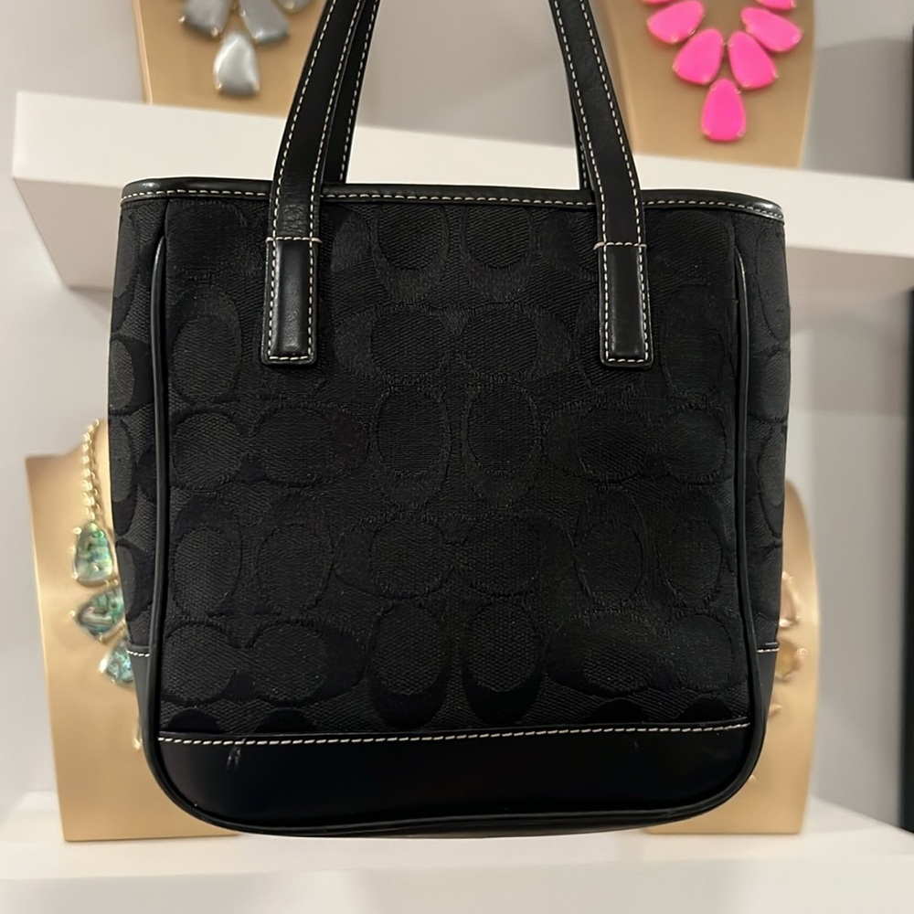 Coach Black Signature Mini Bag